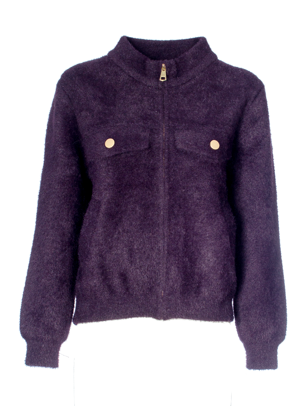 GIACCA CORTA CON TASCHINE,3 TG,100%NY,MADE IN PRC   - PURPLE